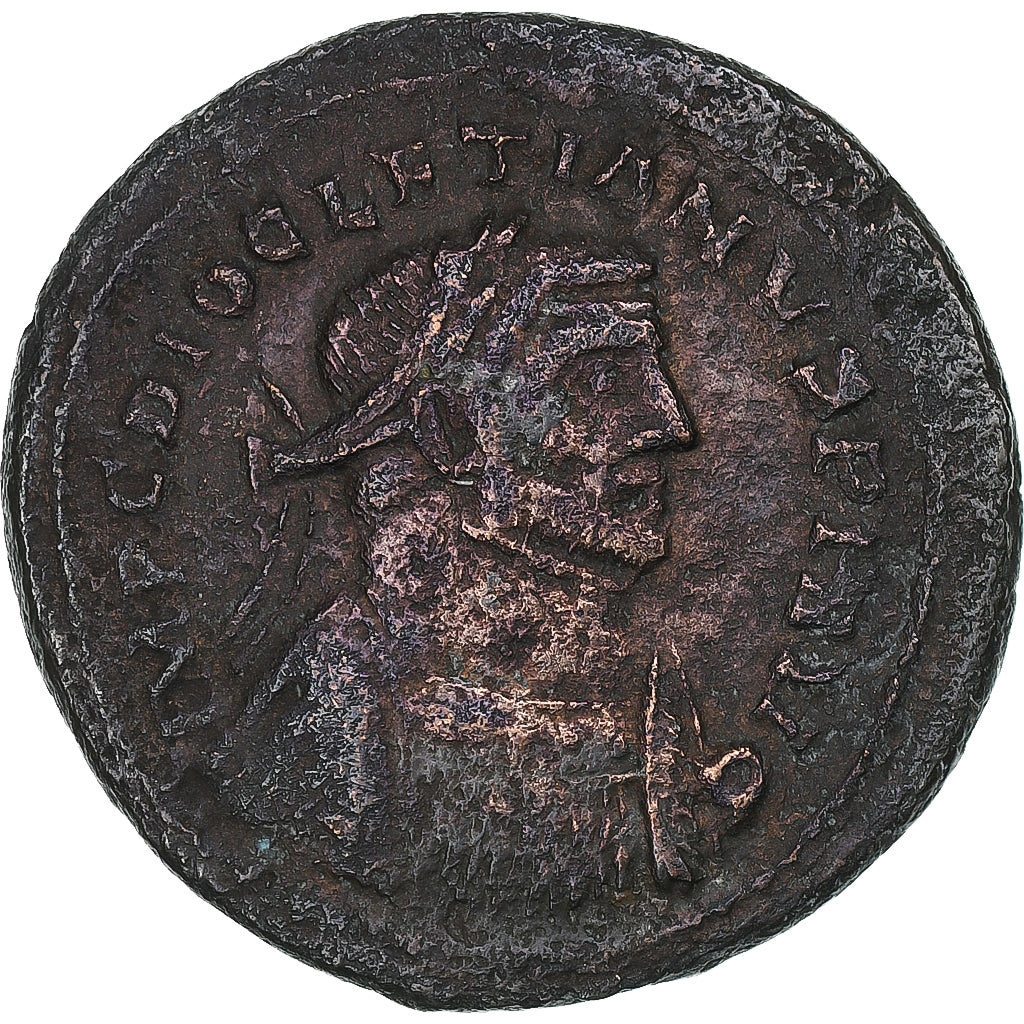 Diocletianus, Follis, 300-305, London, Bronzen, ZF