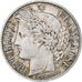 Francia, 1 Franc, Cérès, 1872, Paris, Argento, BB+, Gadoury:465a, KM:822.1