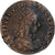 France, Louis XIV, Liard de France, 1656, Meung-sur-Loire, Copper, AU(50-53)