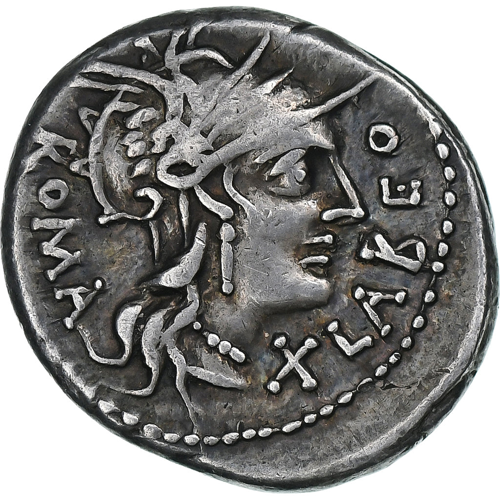 Fabia, Denarius, 124 BC, Rome, Silver, EF(40-45), Crawford:273/1
