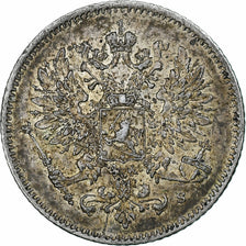 Finlande, Nicholas II, 25 Penniä, 1915, Helsinki, Argent, SUP, KM:6.2