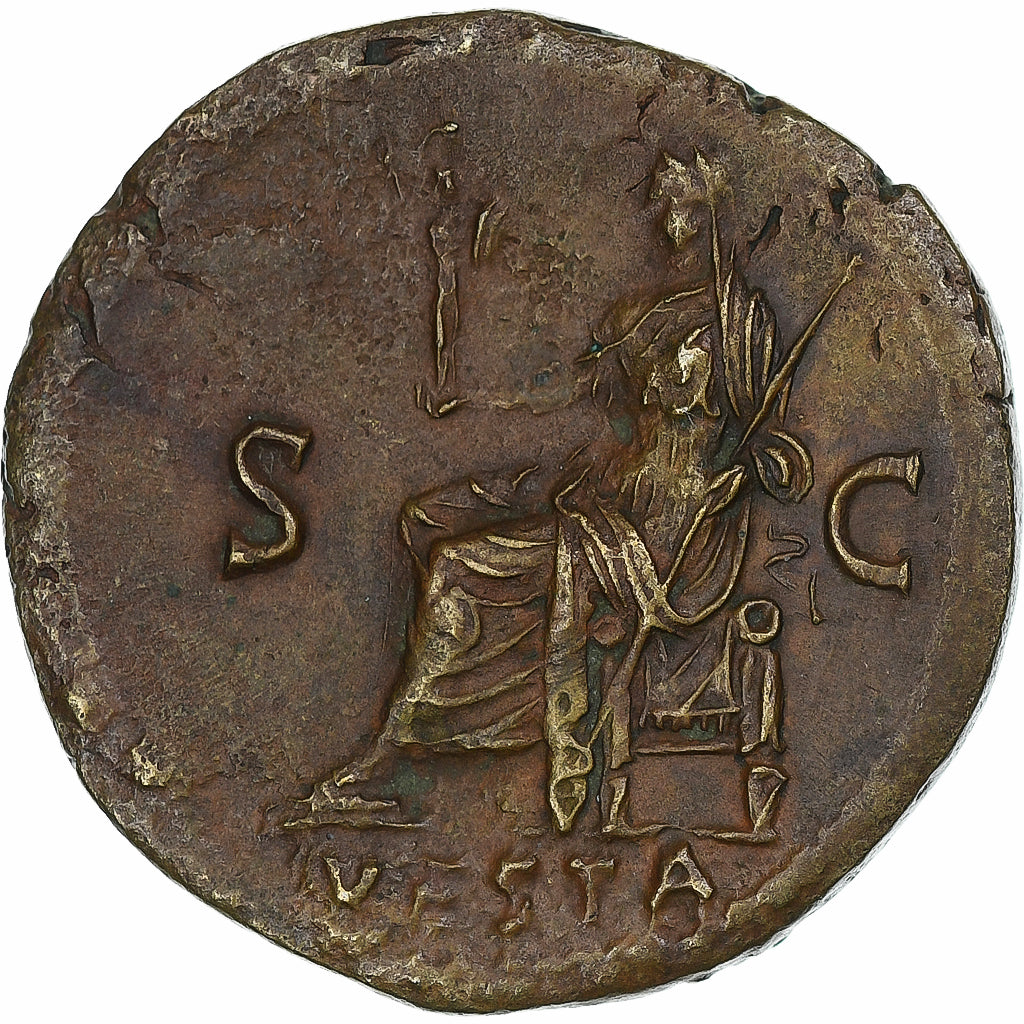 Julia Titi, Dupondius, 80-81, Rome, Bronzo, BB, RIC:398