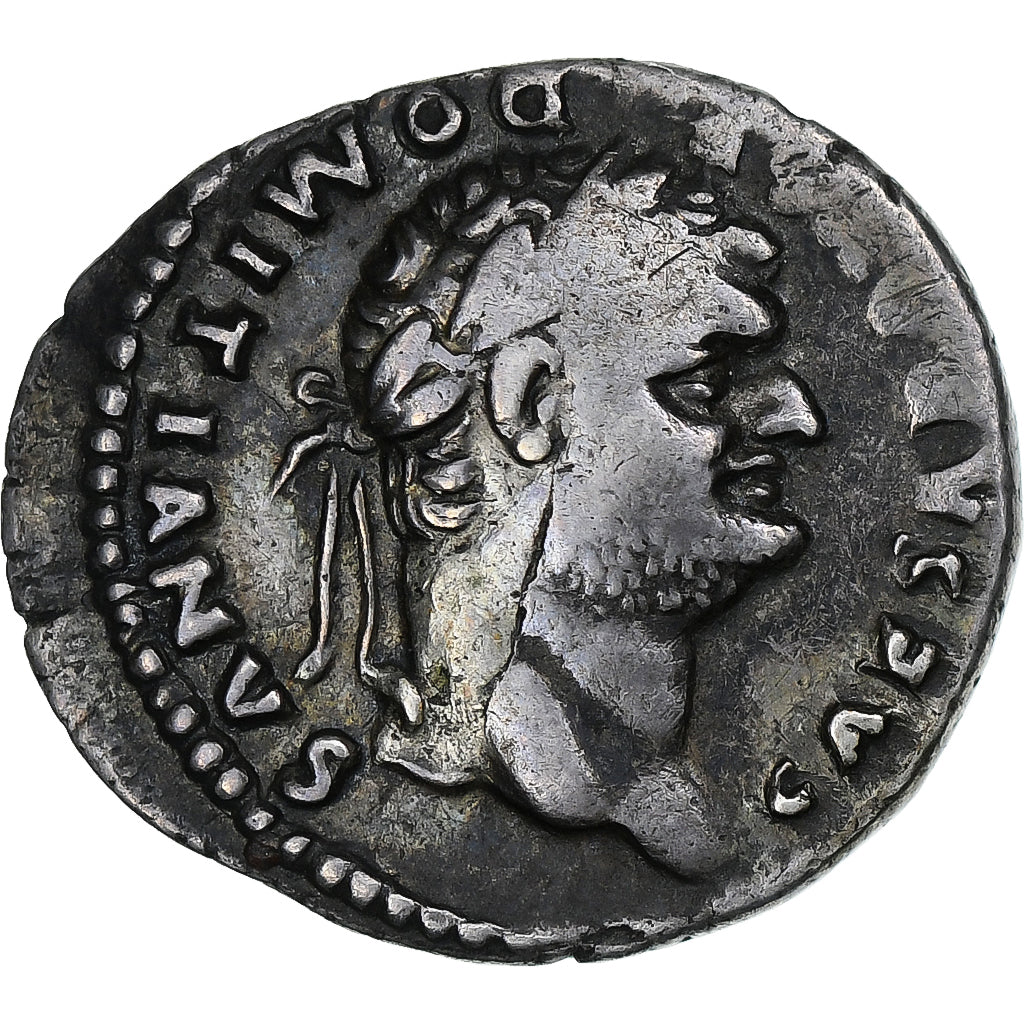 Domitian, Denarius, 76-77, Rome, Silver, EF(40-45), RIC:921