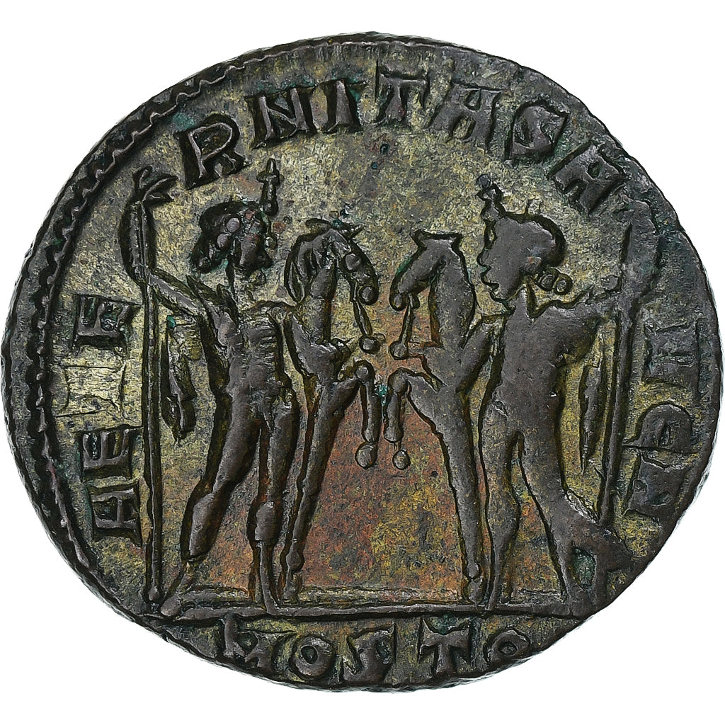 Maxentius, Follis, 309-312, Ostia, Brązowy, AU(50-53), RIC:35