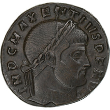 Maxentius, Follis, 307-308, Rome, Bronze, AU(50-53), RIC:202a