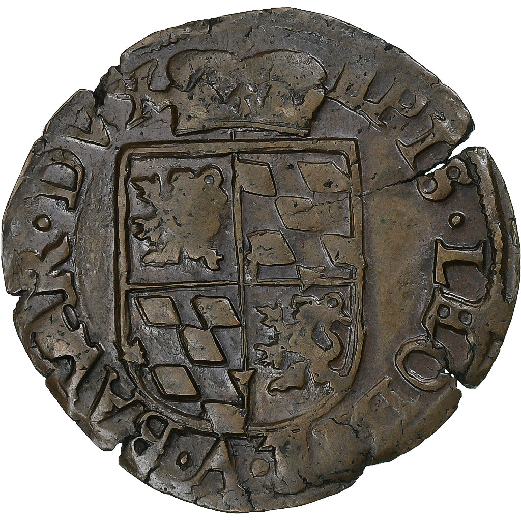 Prince-Bishopric of Liège, Ernest of Bavaria, Liard, 1581-1612, Liege, Copper