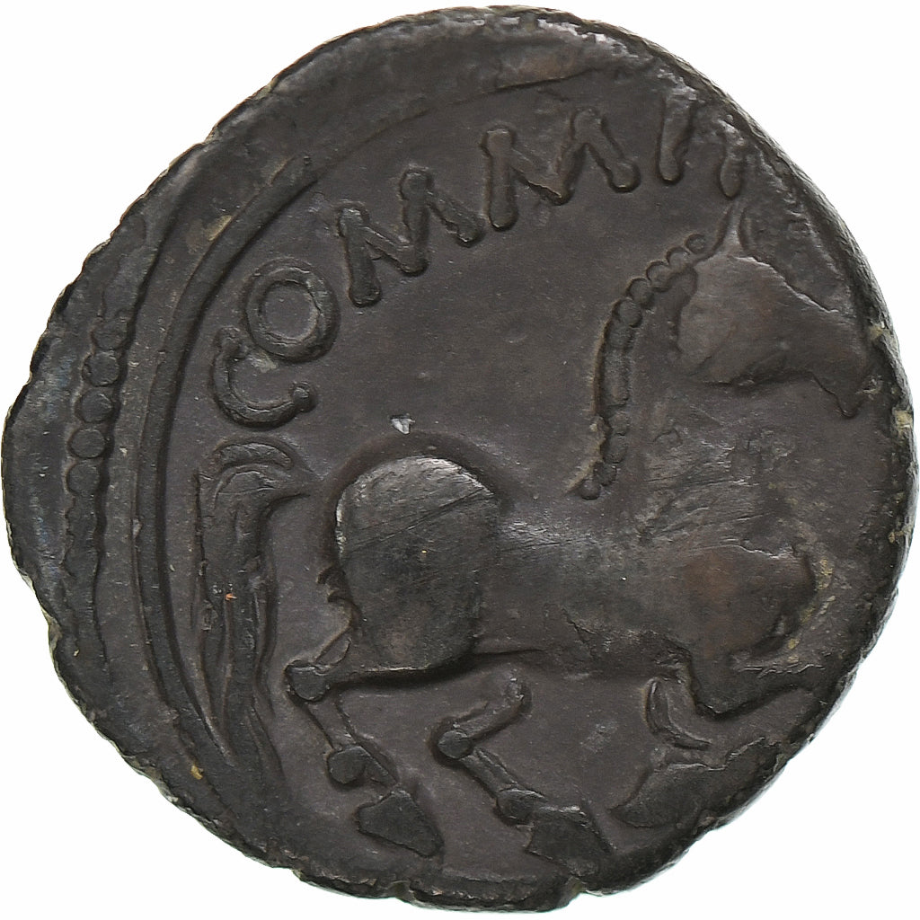 Atrebates, Denier GARMANO/COMMIOS, 50-30 BC, Silver, AU(50-53), Delestrée:537