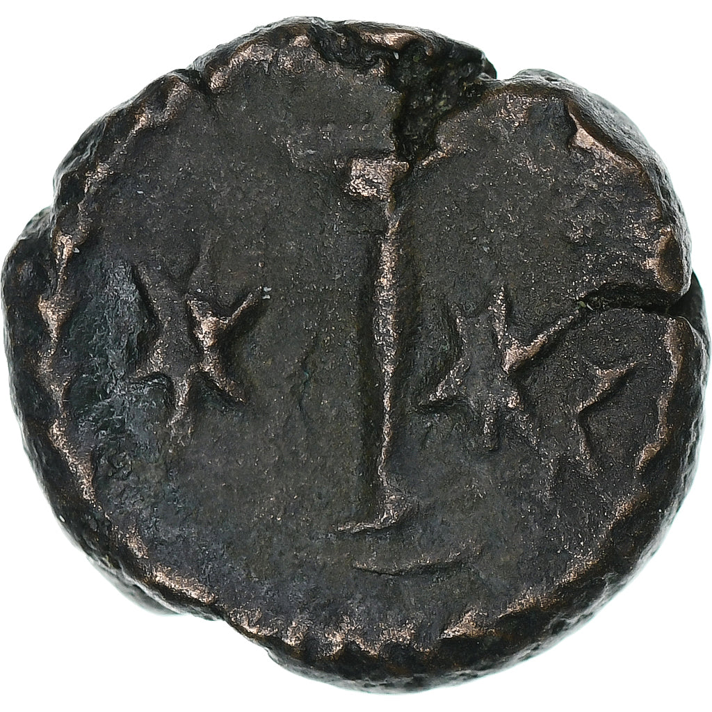 Justinian I, 10 Nummi, 527-565 AD, Constantinople, Bronze, F(12-15)