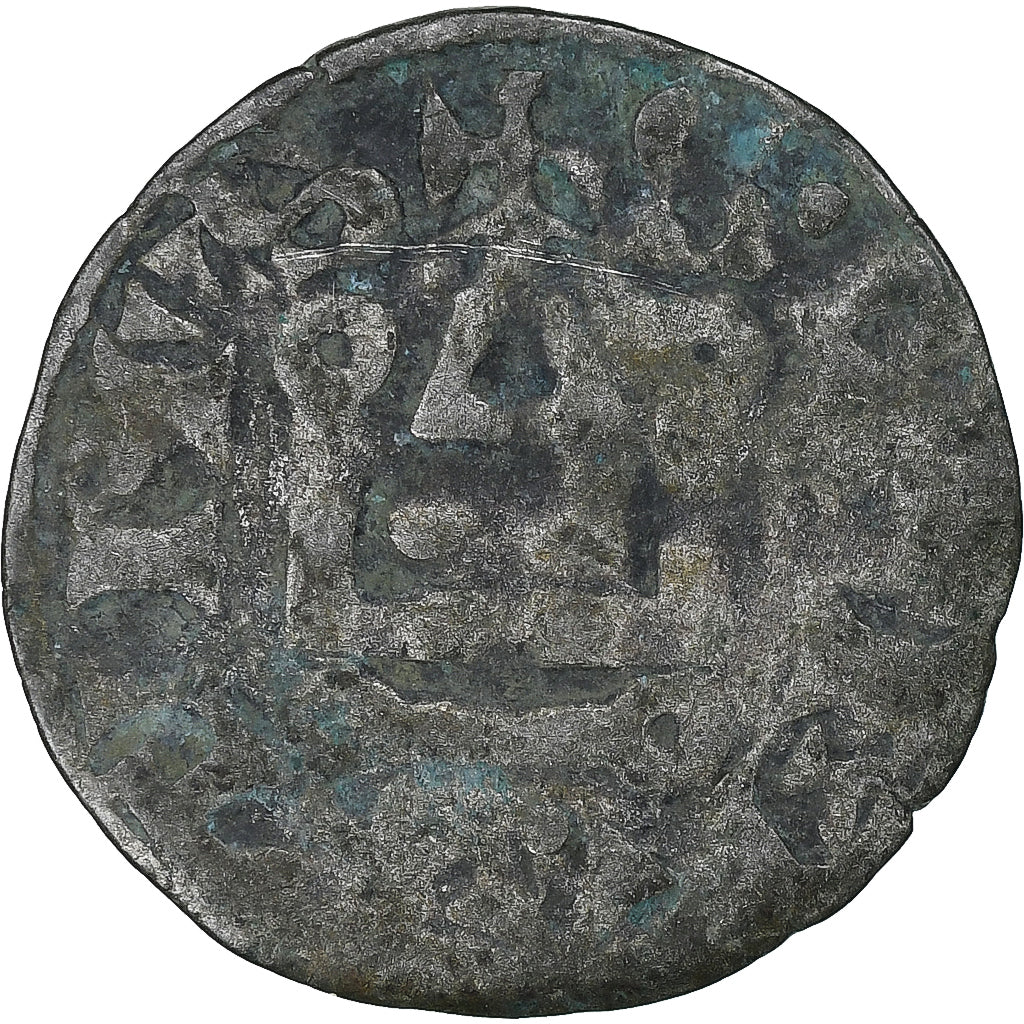 França, Philip II, Denier Tournois, 1180-1223, Saint-Martin de Tours, Lingote