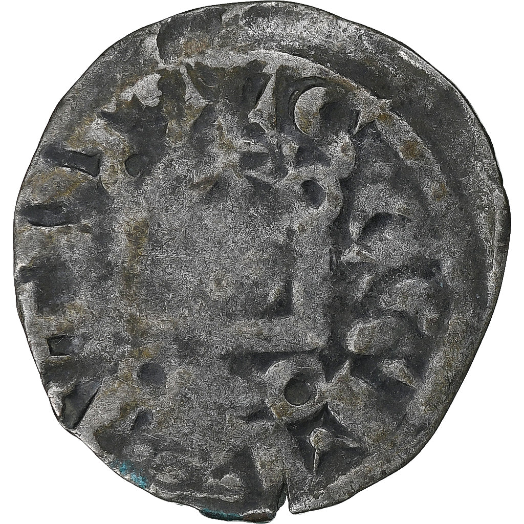 França, Philip II, Denier Tournois, 1180-1223, Saint-Martin de Tours, Lingote
