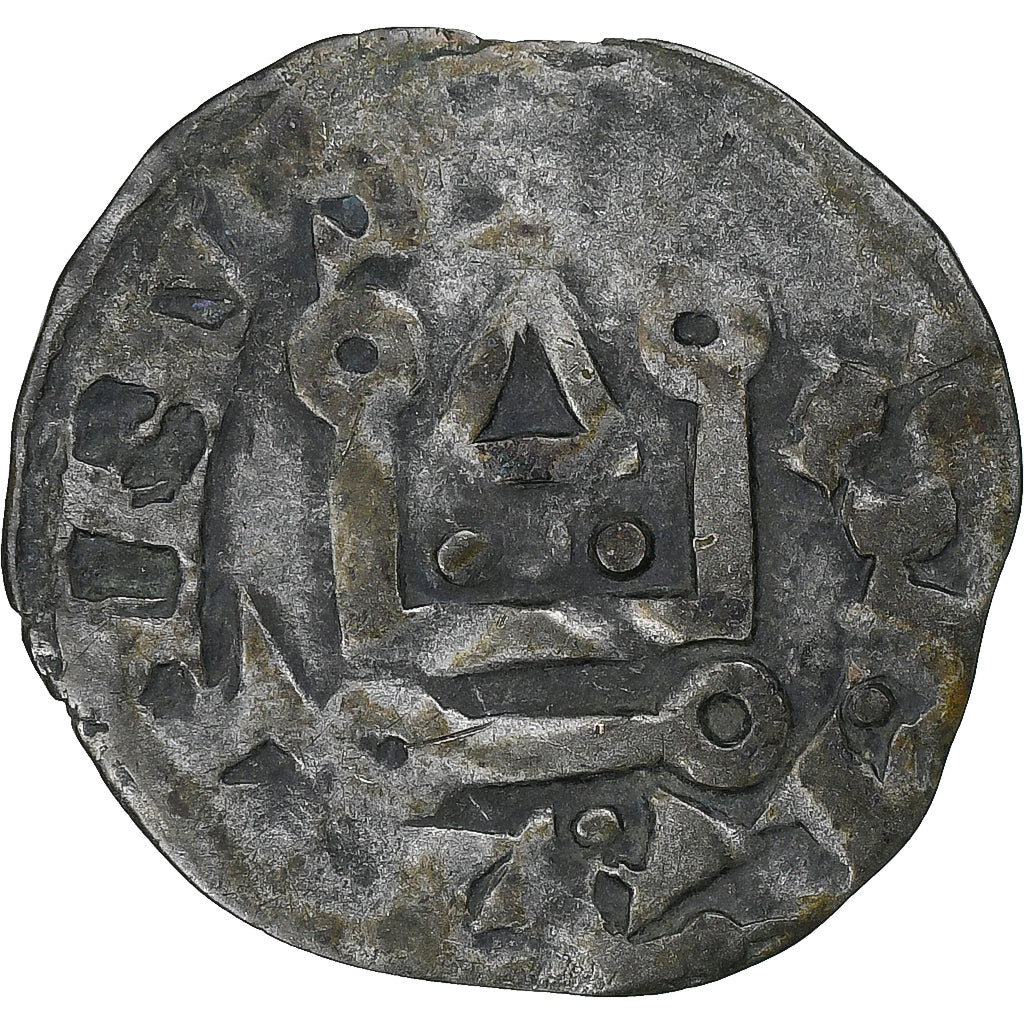 França, Philip II, Denier Tournois, 1180-1223, Saint-Martin de Tours, Lingote