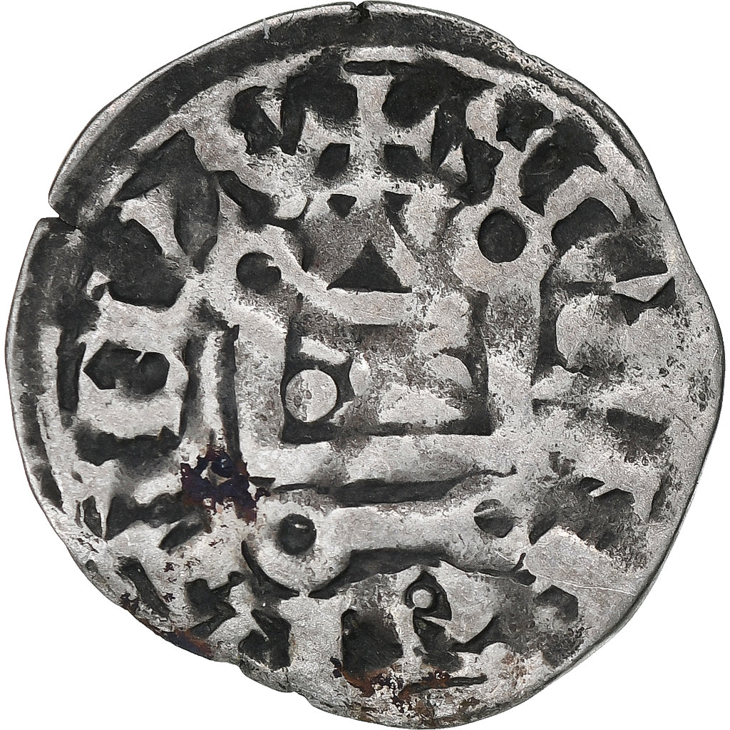 France, Philip II, Denier Tournois, 1180-1223, Saint-Martin de Tours, Billon