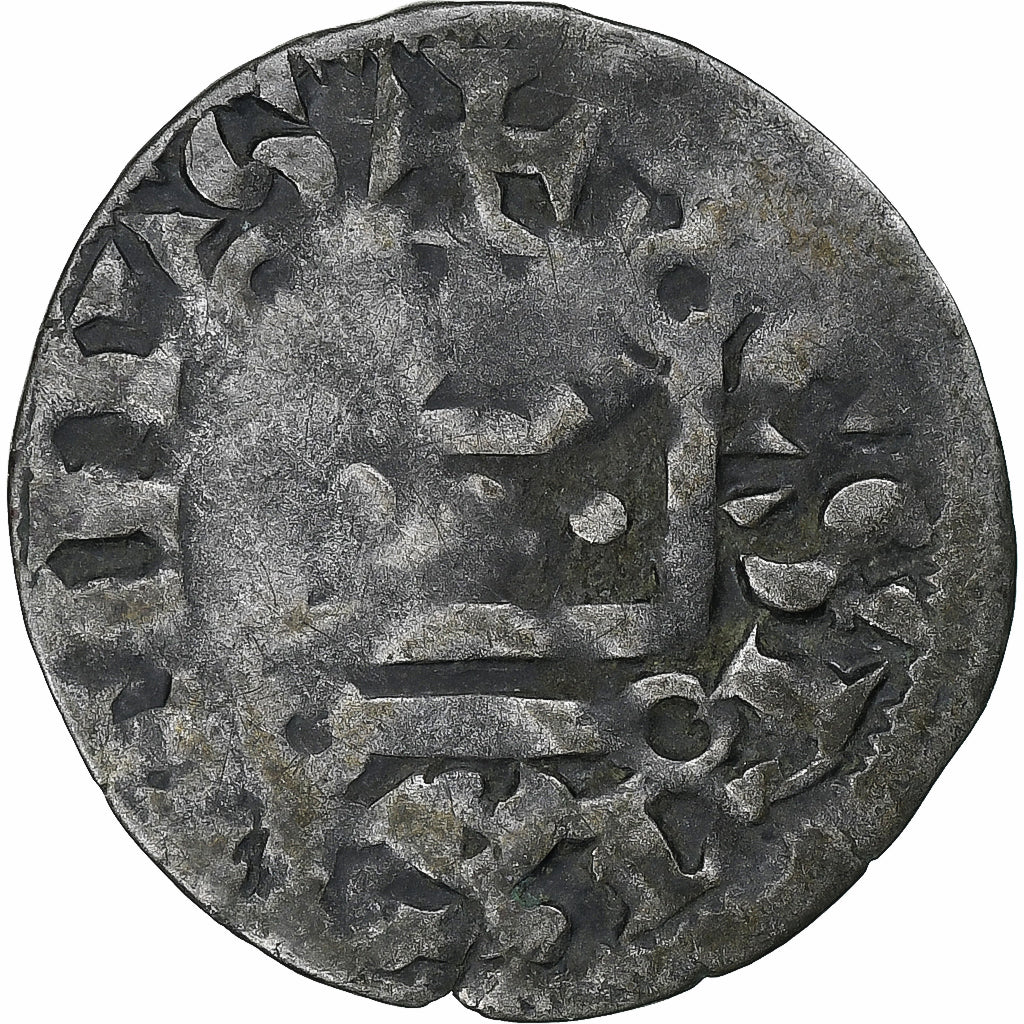France, Philip II, Denier Tournois, 1180-1223, Saint-Martin de Tours, Billon
