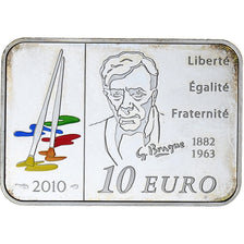 France, 10 Euro, Georges Braque, Proof, Colorized, 2010, MDP, Silver, MS(63)