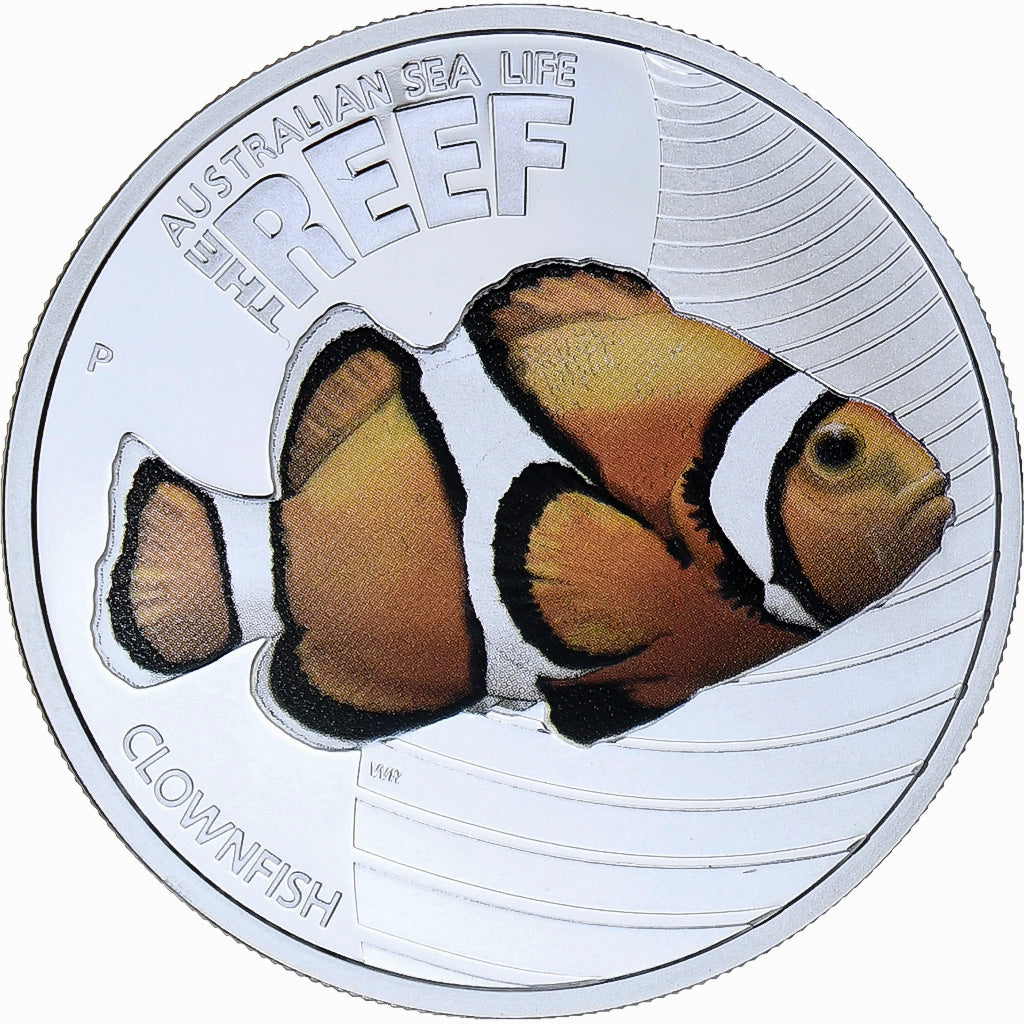 Australia, Elizabeth II, 50 Cents - 1/2 Oz, Clownfish, 2010, Perth, Silver