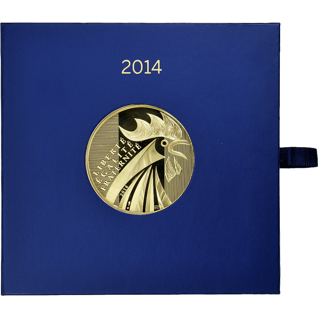 France, 1000 Euro, Coq, 2014, MDP, Gold, MS(65-70)