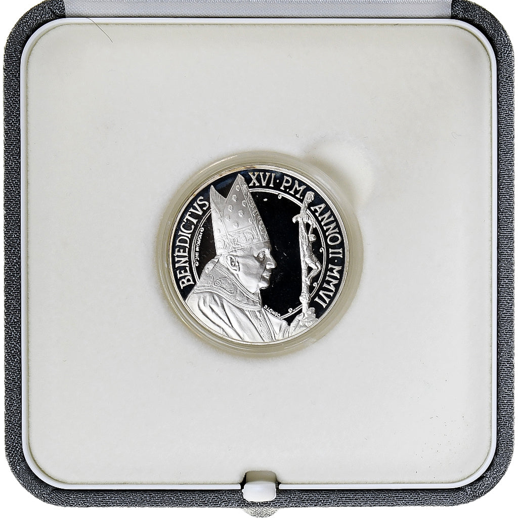 Watykan, 5 Euro, Pape Benoit XVI, Proof, 2006, Rome, Srebro, MS(65-70)