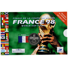 Francia, 5 Francs, France, Champions du monde FIFA, 1998, MDP, Argento, FDC