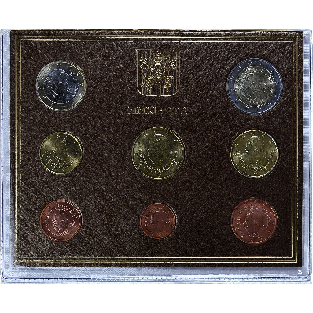 Watykan, Benedict XVI, Set 1 ct. - 2 Euro, 2011, Rome, ND, MS(65-70)