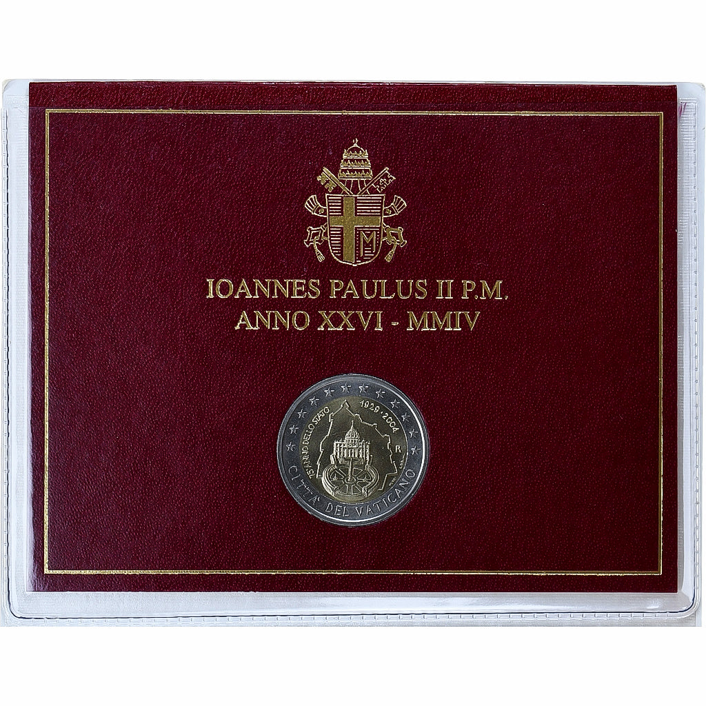 Vatican, 2 Euro, 75 ème anniversaire de la Fondation de l'Etat du Vatican