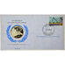 Bahamas, Medal + stamp, United Nations, 1976, Silver, Proof, MS(65-70)