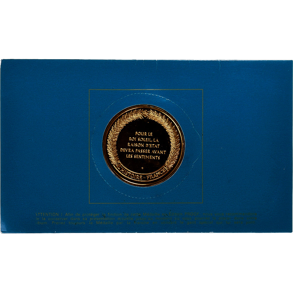 France, Medal, Histoire de France, Louis XIV, n.d. (1976), Vermeil, Proof