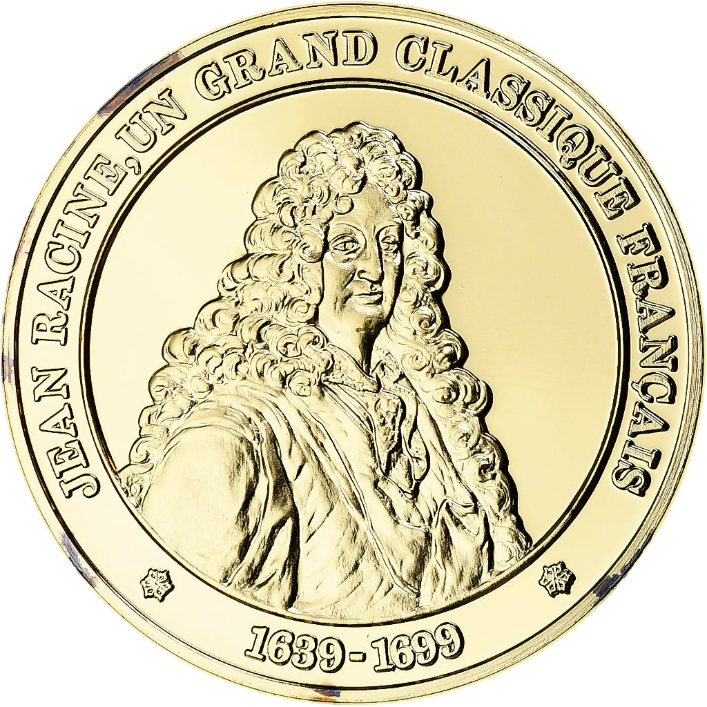 France, Medal, Histoire de France, Jean Racine, n.d. (1976), Vermeil, Proof