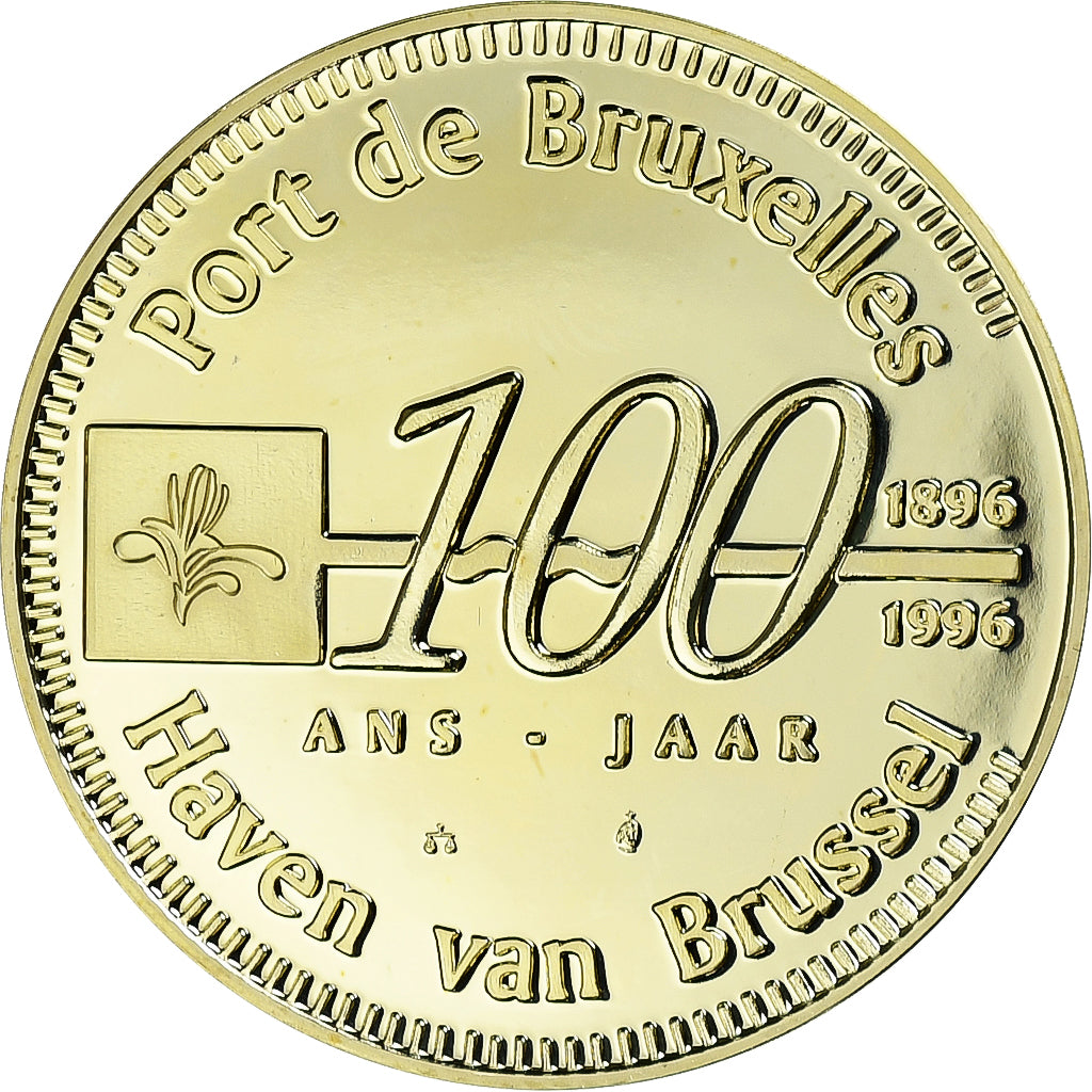 Belgique, Médaille, Port de Bruxelles, Mercator, 1996, Or, BE, FDC