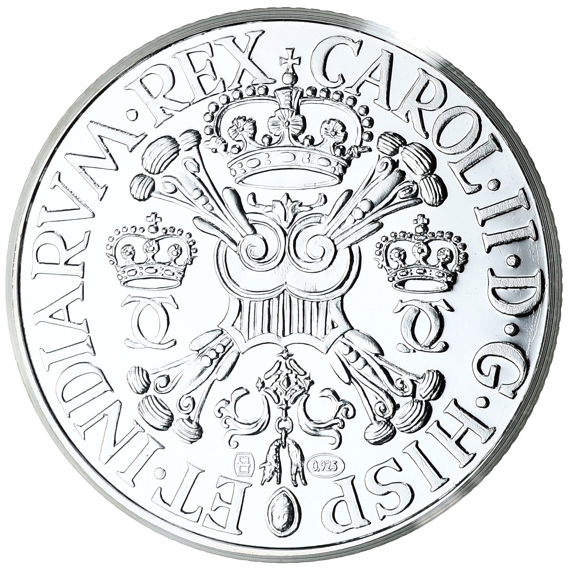 Belgien, Patagon, Charles II, 1998, Brussels, Silber, Restrike, STGL