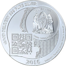 Zanzibar, 1000 Shillings, 1 Vera Silver Oz, 2015, Proof, Silver, MS(65-70)