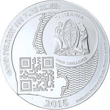 Zanzibar, 1000 Shillings, 1 Vera Silver Oz, 2015, Proof, Silver, MS(65-70)