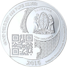 Zanzibar, 1000 Shillings, 1 Vera Silver Oz, 2015, Proof, Silver, MS(65-70)