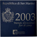 San Marino, Set 1 ct. - 5 Euro, Série Divisionnelle, Coin card.FDC, 2003, Rome