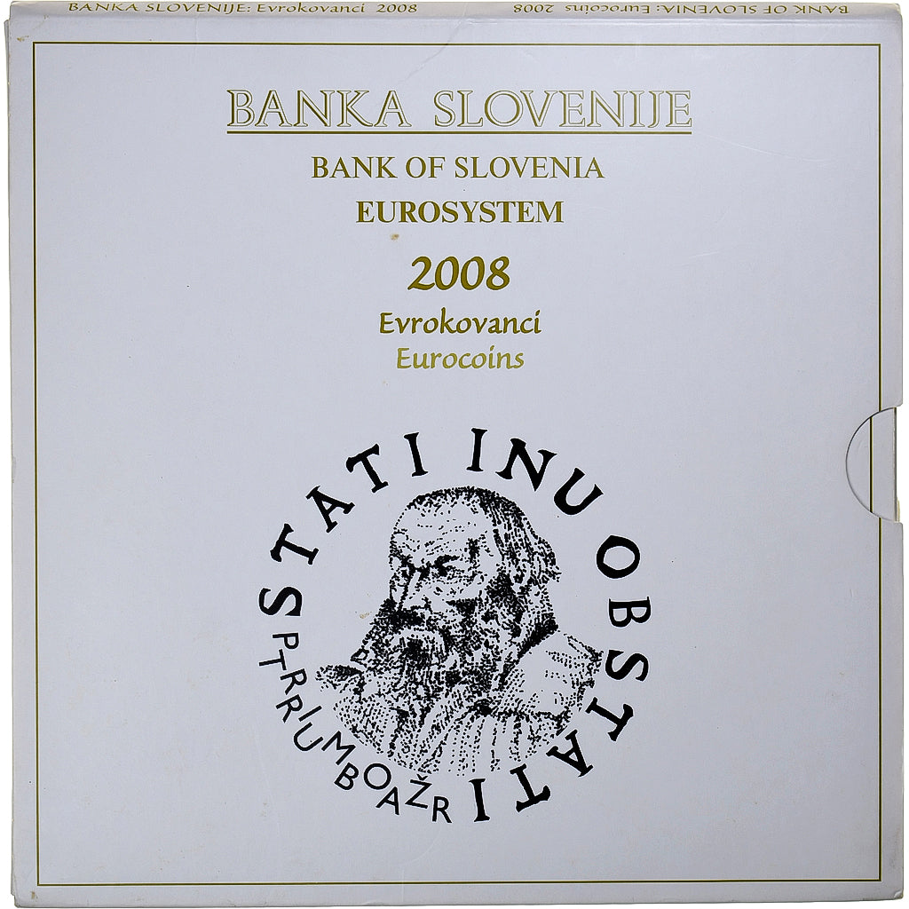 Slovenia, 1 Cent to 2 Euro + 3 Euro, FDC, 2008, MS(65-70)