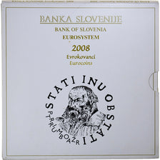 Slovenia, 1 Cent to 2 Euro + 3 Euro, FDC, 2008, MS(65-70)