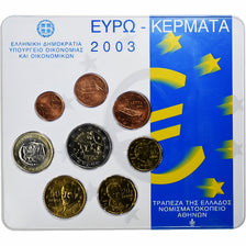 Greece, Set 1 ct. - 2 Euro, Coin card, 2003, Athens, MS(65-70)