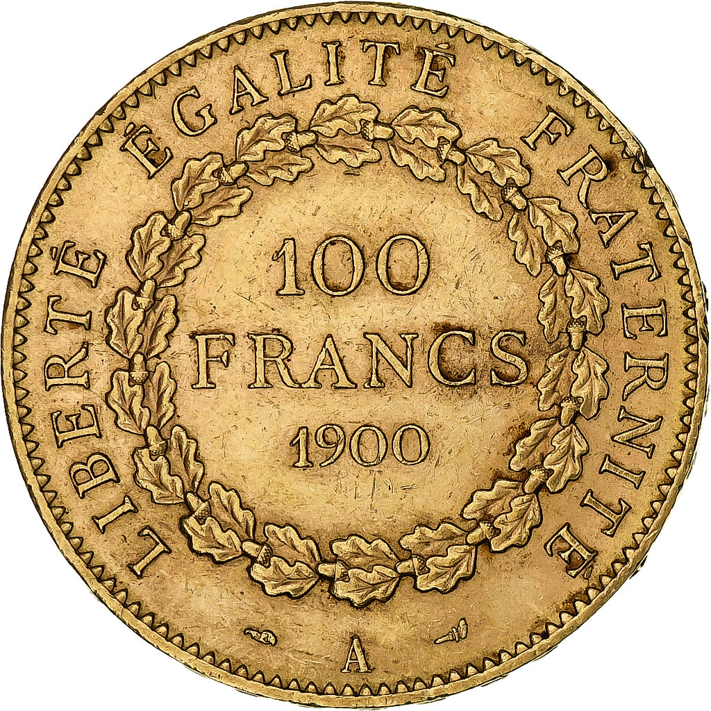 Francia, 100 Francs, Génie, 1900, Paris, Oro, MBC+, Gadoury:1137, KM:832