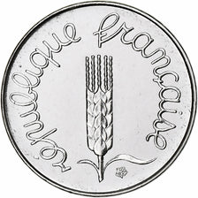 Frankreich, 1 Centime, Épi, 1977, Paris, série FDC, Stainless Steel, STGL