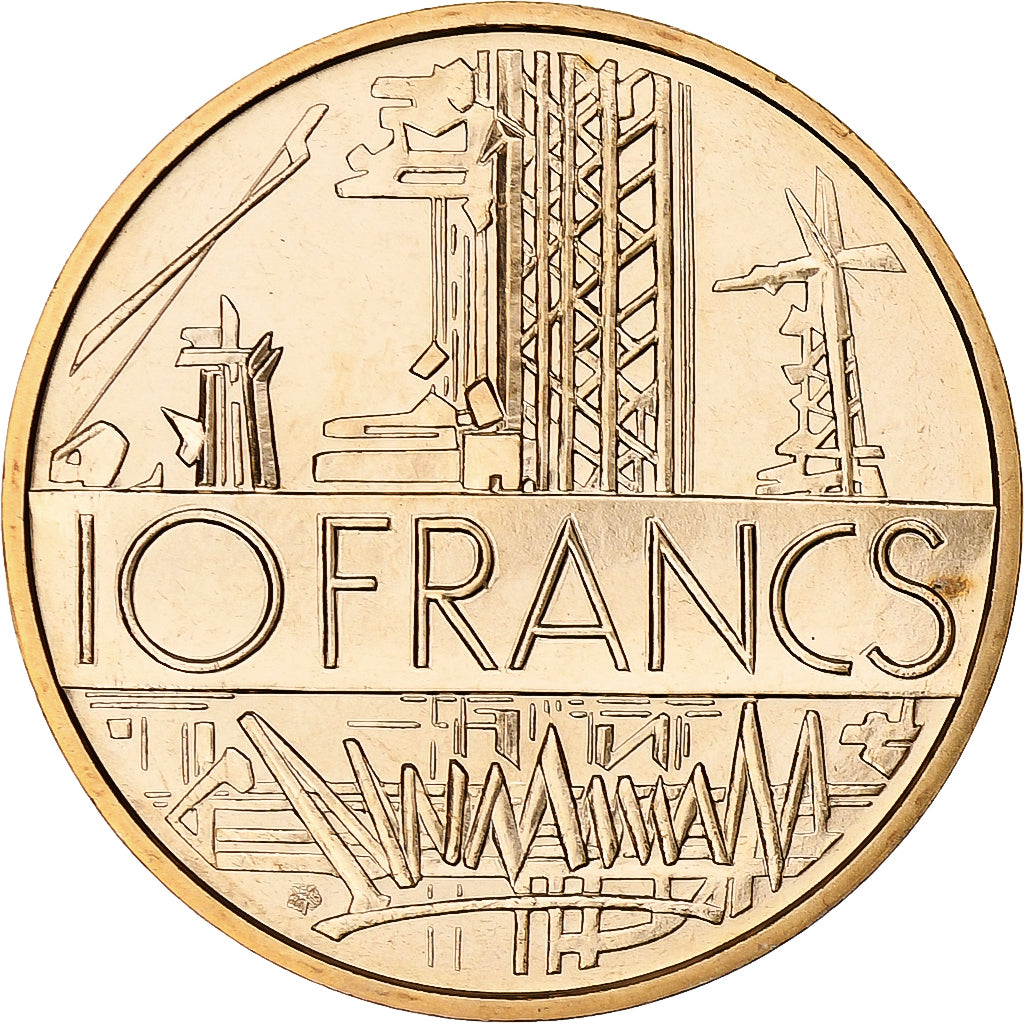 France, 10 Francs, Mathieu, 1977, Paris, série FDC, Tranche B, Copper-nickel