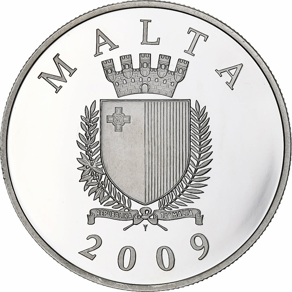Malta, 10 Euro, La Castellania, Proof, 2009, Utrecht, Silver, MS(63), KM:133