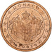 France, Rainier III, Euro Cent, 2001, Paris, Copper Plated Steel, MS(64), KM:167