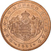 Monaco, Rainier III, 5 Euro Cent, 2001, Paris, Cuivre plaqué acier, SPL+