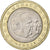 France, Rainier III, Euro, 2001, Paris, Bi-Metallic, MS(64), KM:173