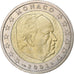 France, Rainier III, 2 Euro, 2001, Paris, Bi-Metallic, MS(64), KM:174