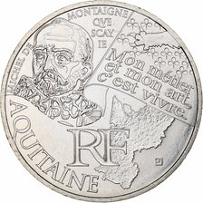 France, 10 Euro, Aquitaine, 2012, MDP, Silver, MS(64)