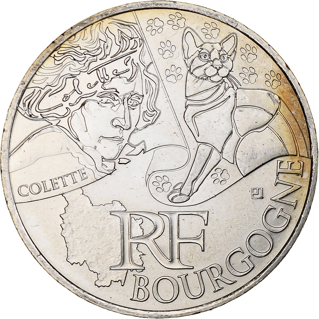 Francia, 10 Euro, Bourgogne, 2012, MDP, Argento, SPL+