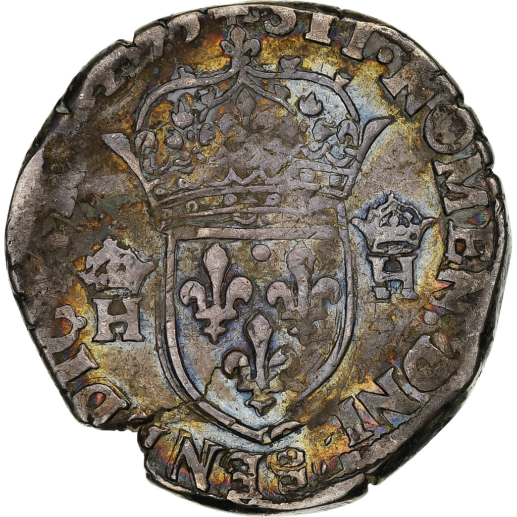 Francia, Henri III, Teston, 1575, Paris, Argento, MB, Gadoury:492