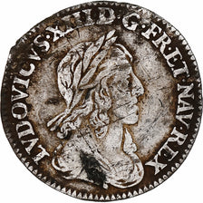 Francia, Louis XIII, 1/12 Ecu, 2ème poinçon de Warin, 1643, Paris, rose