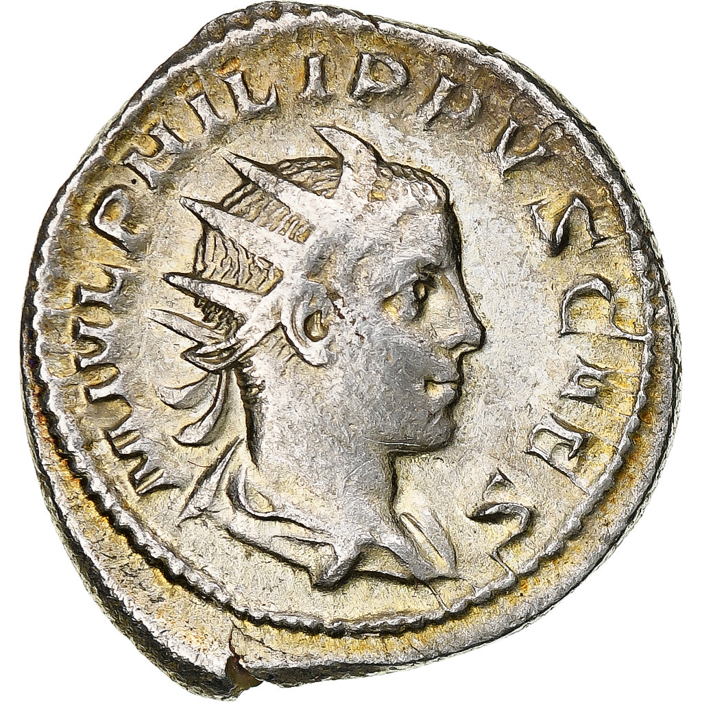 Philip II, Antoninianus, 244-246, Rome, Lingote, AU(50-53), RIC:213