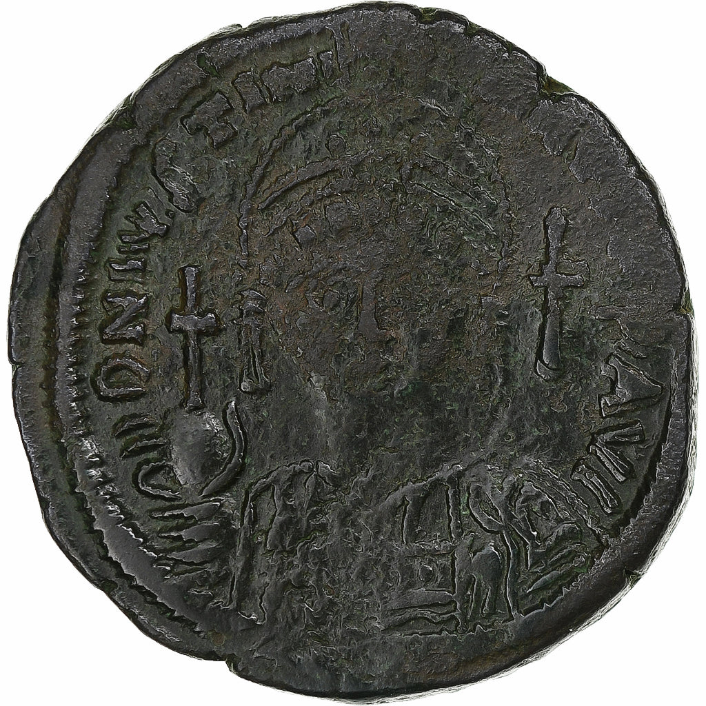 Justinian I, Follis, 527-565, Constantinople, Bronze, EF(40-45)